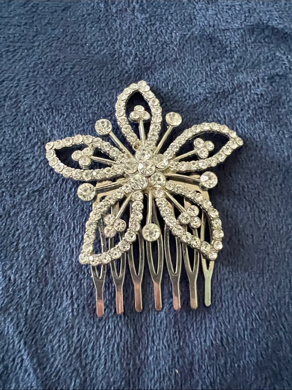 Statement Rhinestone Butterfly Hair Comb Formal Hair Accessory